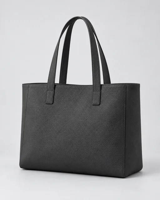 Siyah Minimal Tote Çanta